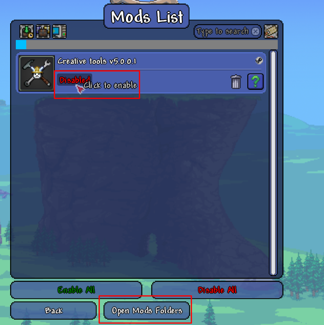 Disabled label highlighted in game